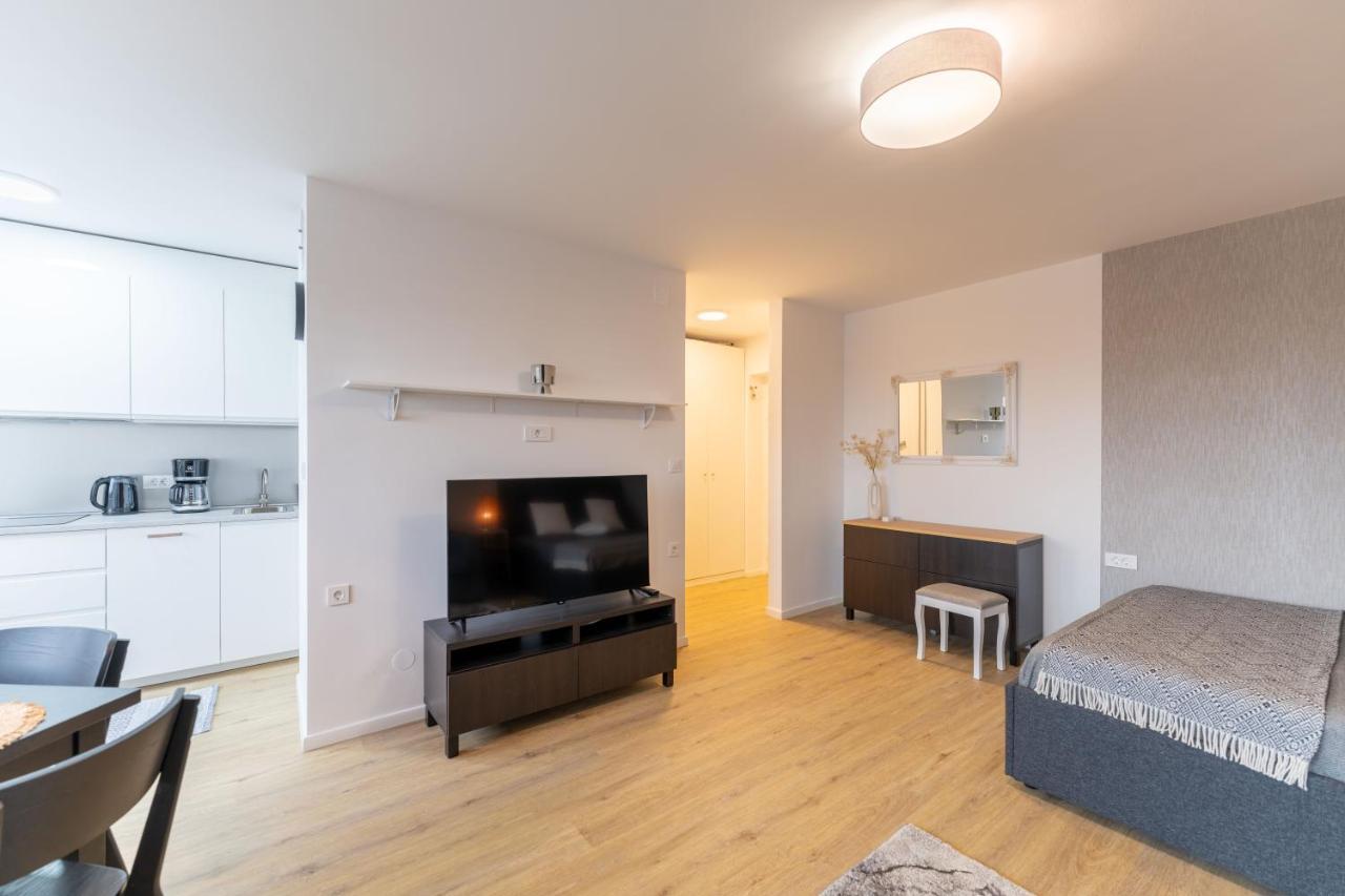Elegant Tour As Studio Gilly With Open Views And A Balcony In The Center Ljubljana Liubliana Exterior foto